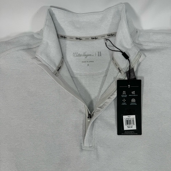 NWT New Walter Hagen Men's Quarter Zip Small S Midweight Long Sleeve Insulated - Picture 5 of 5
